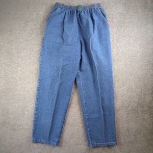 Vintage Brittania Mom Jeans Womens 16P High Rise Baggy Classic Taper Elastic